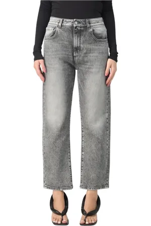 Icon Denim Jeans, Dame, Grå, W30, Denim, Lys Grå Denim Jeans