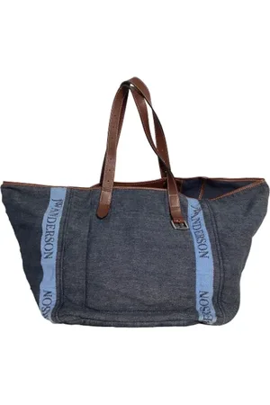 J.W.Anderson Pre-owned, Dame, Blå, ONE SIZE, Linned, Pre-owned canvas håndtasker