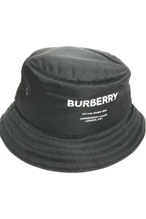 Burberry Pre-owned, Dame, Sort, ONE SIZE, Tyl, Pre-owned Stof hatte