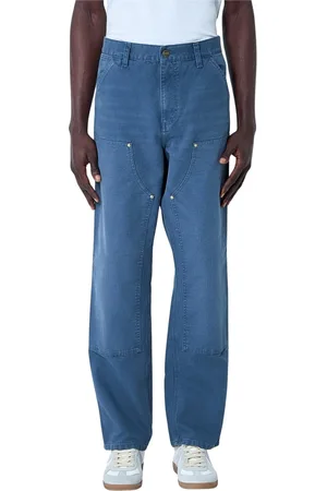 Carhartt Jeans, Herre, Blå, W28, Denim, Dobbelt Knæ Denim Jeans