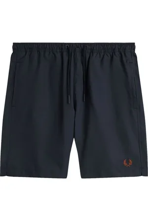 Fred Perry Badetøj, Herre, Blå, L, Polyester, Klassiske badeshorts i marineblå & kanel
