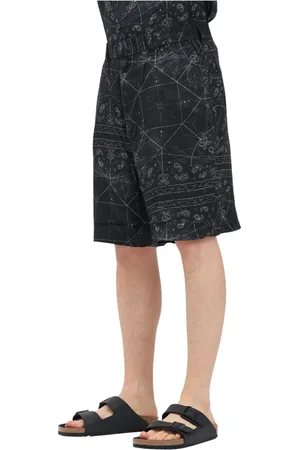 Armani Exchange Shorts, Herre, Sort, W34, Paisley Print Herre Sort Shorts