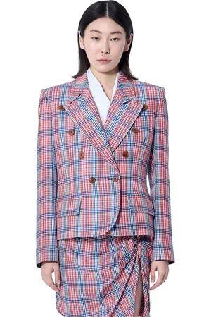 Vivienne Westwood Jakke, Dame, Flerfarvet, M, Uld, Ternede Dobbeltbrystet Blazer