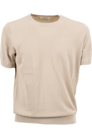 KANGRA CASHMERE Top, Herre, , XL, Rund Hals Kortærmet T-Shirt