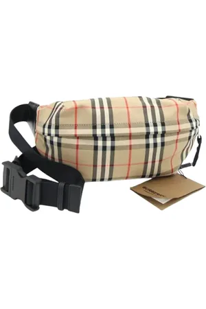 Burberry Pre-owned, Dame, , ONE SIZE, Uld, Pre-owned Laeder crossbody-tasker