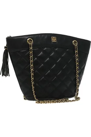 Givenchy Pre-owned, Dame, Sort, ONE SIZE, Uld, Pre-owned Laeder skuldertasker