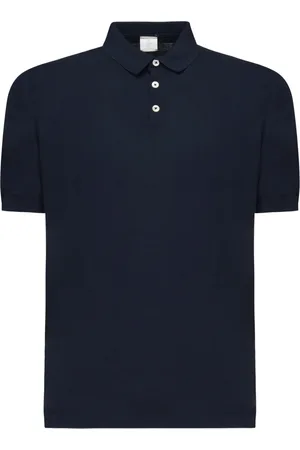ELEVENTY Top, Herre, Blå, L, Uld, Stilfulde Polo og T-shirt Kollektion