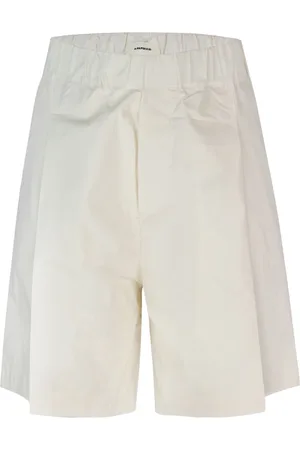 A PAPER KID Shorts, Herre, Hvid, S, Bomuld, Hvide shorts med elastik i taljen