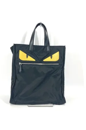 Fendi Pre-owned, Dame, Sort, ONE SIZE, Tyl, Pre-owned Stof fendi-tasker