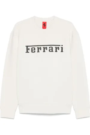 FERRARI Sweathshirts & Hoodies, Herre, , S, Uld, Sweater med Ribbed Detaljer
