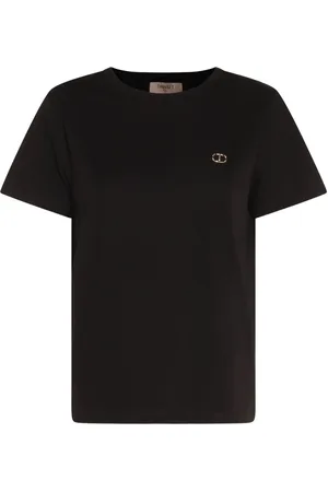 Twin-Set Top, Dame, Sort, XS, Sort Tee Shirt