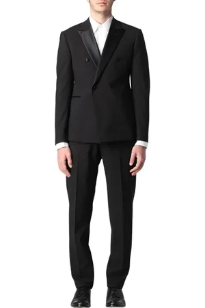 Emporio Armani Jakkesæt, Herre, Sort, 2XL, Uld, Klassisk Sort Uld Blazer