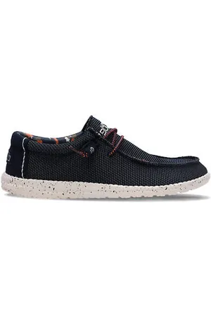 Hey dude Sko, Herre, Sort, 41 EU, Blå Stitch Wally Sko