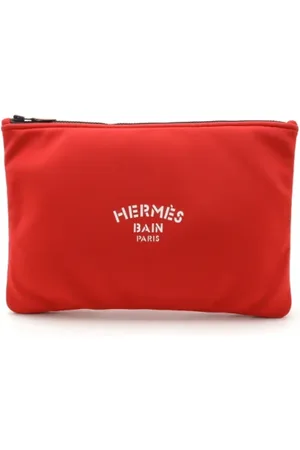 Hermès Pre-owned, Dame, Rød, ONE SIZE, Tyl, Pre-owned Plast clutches