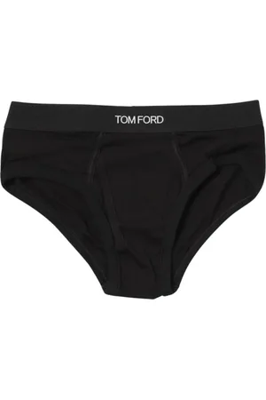 Tom Ford Undertøj, Herre, Sort, M, Bomuld, Sorte bomuldsbriefs til mænd