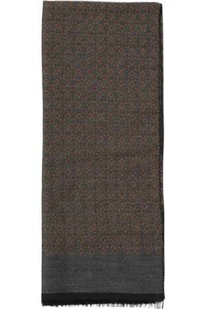 Manuel Ritz Tilbehør, Herre, Sort, ONE SIZE, Uld, Geometrisk Mønster Uldtørklæde