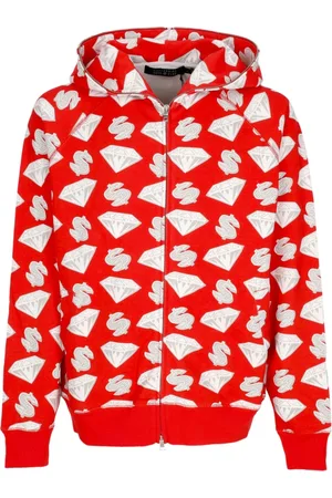 Billionaire Boys Club Sweathshirts & Hoodies, Herre, Rød, S, Bomuld, Let Sweatshirt Mænds Lynlås & Dollars Lynlås-Gennem Hættetrøje rød