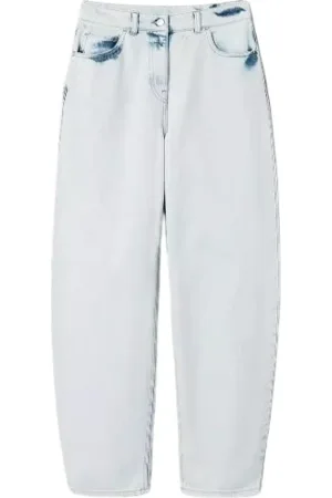 Twin-Set Jeans, Dame, Blå, W29, Denim, Barrel Line Denim Jeans