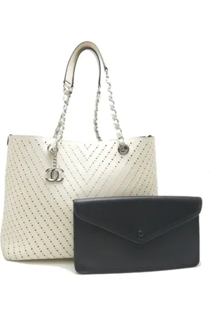 CHANEL Pre-owned, Dame, , ONE SIZE, Tyl, Pre-owned Laeder totes