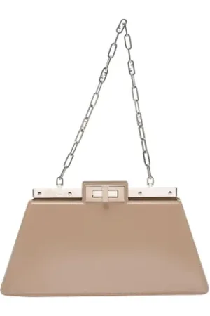 Fendi Pre-owned, Dame, , ONE SIZE, Tyl, Pre-owned Laeder fendi-tasker
