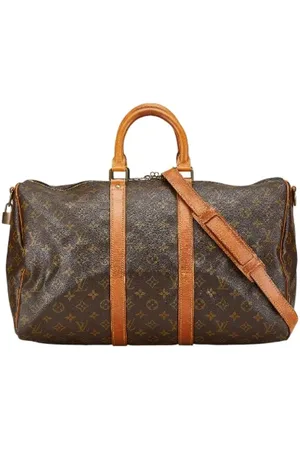 LOUIS VUITTON Pre-owned, unisex, Brun, ONE SIZE, Uld, Pre-owned Canvas rejsetasker