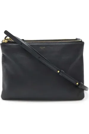 Céline Pre-owned, Dame, Sort, ONE SIZE, Uld, Pre-owned Laeder crossbody-tasker