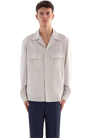Briglia 1949 Jakke, Herre, Hvid, M, Uld, Uld Overshirt i 123