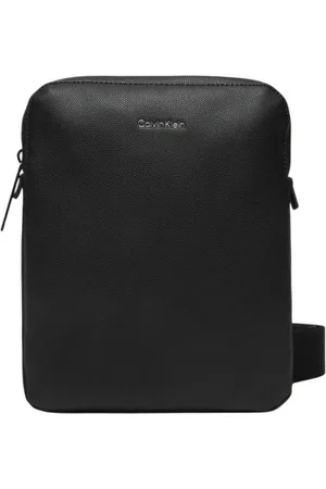 Calvin Klein Taske, Herre, Sort, ONE SIZE, Uld, Sort Messenger Taske Forår/Sommer Kollektion