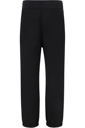 Fendi Bukser, Herre, Sort, S, Uld, Urban Sweatpants med ikonisk logo detalje