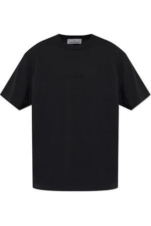 Stone Island Top, Herre, Sort, 2XL, Bomuld, T-shirt med logo