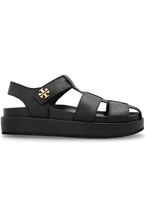 Tory Burch Sko, Dame, Sort, 37 1/2 EU, Uld, Sandaler Kira
