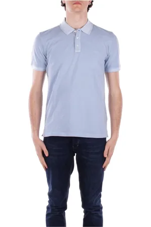 Woolrich Top, Herre, Blå, M, Bomuld, Lyseblå Polo T-shirts og Polos