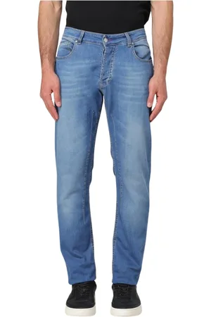 D.A. Daniele Alessandrini Jeans, Herre, Blå, W34, Denim, Klassiske Denim Jeans