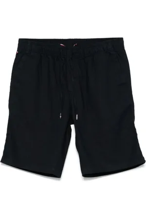 Tommy Hilfiger Shorts, Herre, Blå, W34, Blå Oxford Shorts med Snørelinning