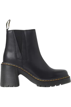 Dr. Martens Sko, Dame, Sort, 36 EU, Uld, Sorte Chelsea-støvler til kvinder