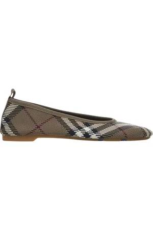 Burberry Sko, Dame, Brun, 36 EU, Elegant Strikket Ballet Flats