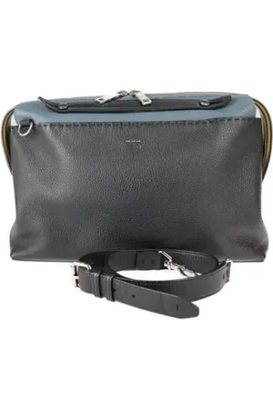 Fendi Pre-owned, Herre, Sort, ONE SIZE, Uld, Pre-owned Laeder fendi-tasker
