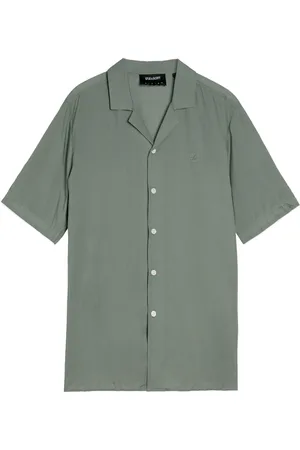 Lyle & Scott Skjorte, Herre, Grøn, S, SS Vævet Skjorte Kontrast Manchet Skjorte