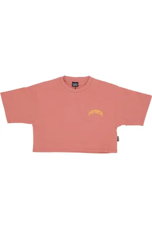 Propaganda Top, Dame, Lyserød, M, Bomuld, Jaguar Triangle Croptop Tee Clay