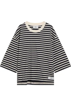 Ami Top, Dame, Blå, M, Kortærmet rund hals T-shirt
