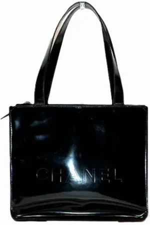 CHANEL Pre-owned, Dame, Sort, ONE SIZE, Tyl, Pre-owned Laeder chanel-tasker