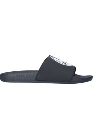 VERSACE Sko, Herre, Sort, 39 EU, Sorte V-Emblem Sliders