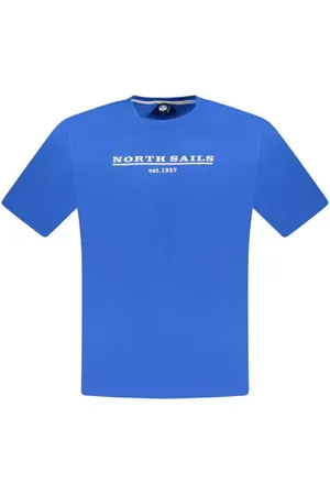 North Sails Top, Herre, Blå, 3XL, Bomuld, Blå Bomuld T-shirt