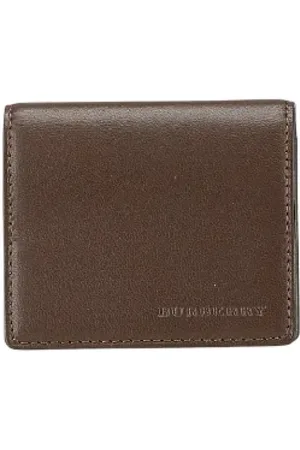 Burberry Pre-owned, Herre, Brun, ONE SIZE, Læder, Pre-owned Laeder punge
