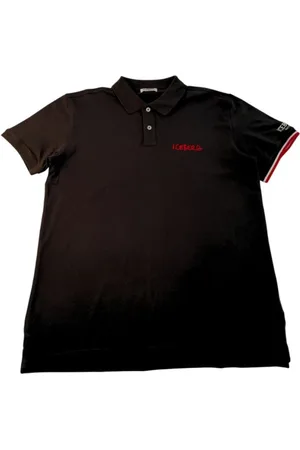 Iceberg Top, Herre, Sort, XL, Bomuld, Sort Bomuldspolo med Logo