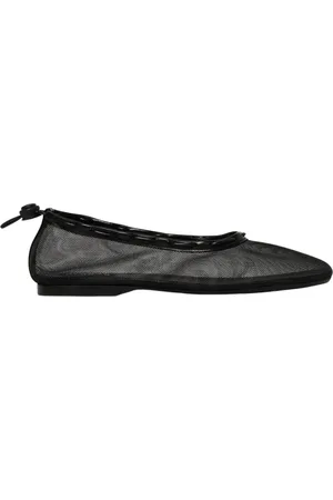 ALOHAS Sko, Dame, Sort, 40 EU, Rød Mesh Ballerina Flats