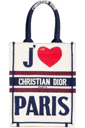 Dior Pre-owned, Dame, Hvid, ONE SIZE, Tyl, Pre-owned Canvas dior-tasker