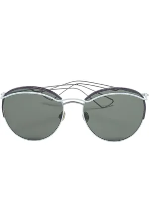 Dior Pre-owned, Dame, Blå, ONE SIZE, Tyl, Pre-owned Metal solbriller