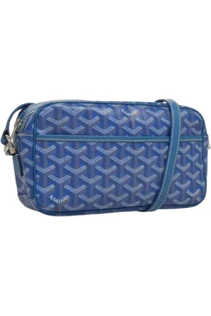 GOYARD Pre-owned, Dame, Blå, ONE SIZE, Uld, Pre-owned Laeder skuldertasker