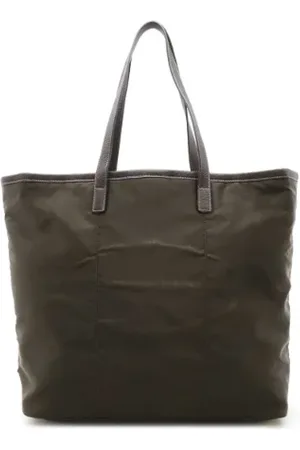 Prada Pre-owned, Dame, Brun, ONE SIZE, Uld, Pre-owned Laeder totes